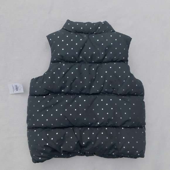 Old Navy 18-24M Cute Polka Dot Puffer Vest  NWT - Picture 2 of 2